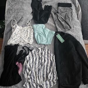 Stylish Clothing Bundle with Tops and Pants